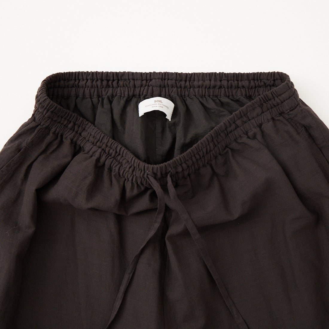soil [ソイル] 80s コットンボイル カットワークレースイージーパンツ [INSL26345] 9900 BLACK