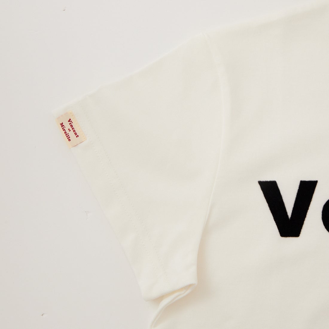 Vincent et Mireille [ヴァンソン エ ミレイユ] ショートスリーブプリントTシャツ [VM261CT00021] 01 WHITE