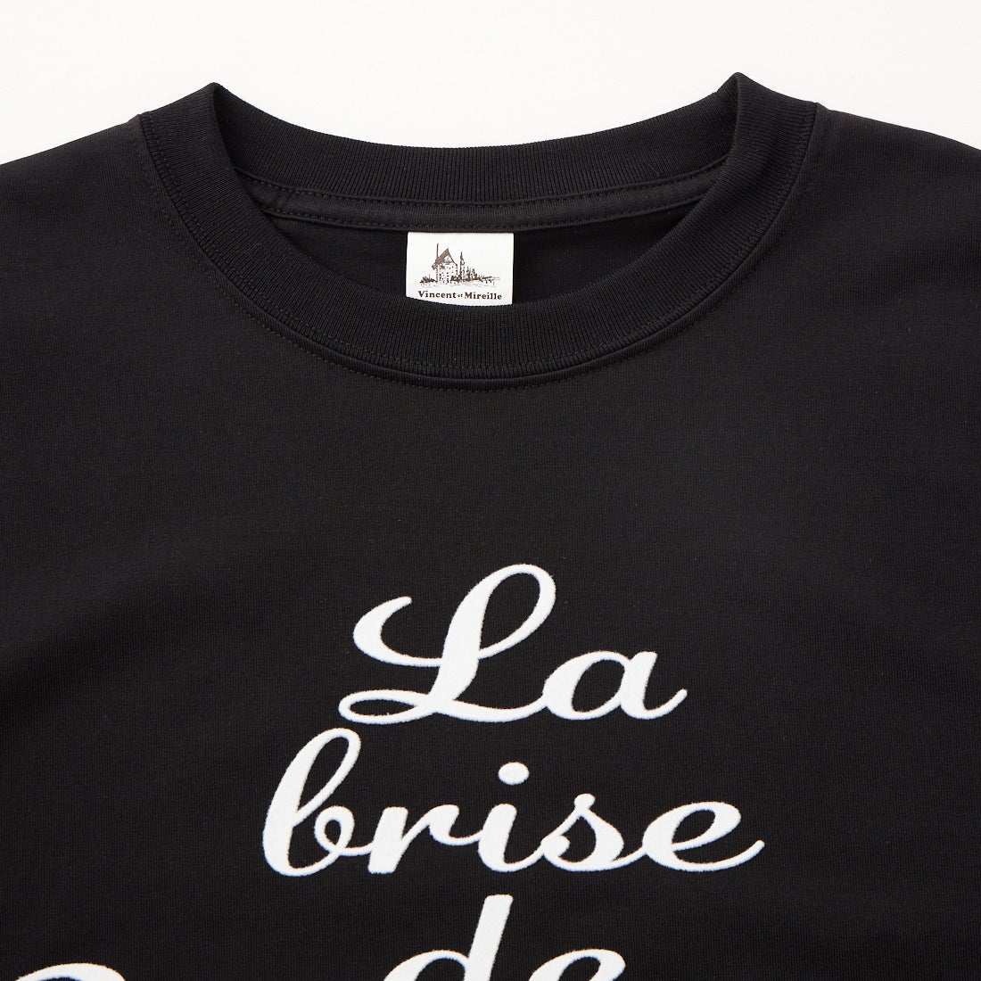 Vincent et Mireille [ヴァンソン エ ミレイユ] ショートスリーブプリントTシャツ [VM261CT00051] 09 BLACK