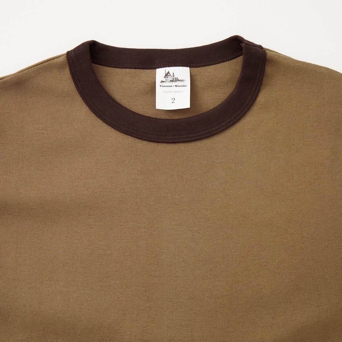 Vincent et Mireille [ヴァンソン エ ミレイユ] ショートスリーブリンガーTシャツ [VM261CT00011] 92 MOC/DB
