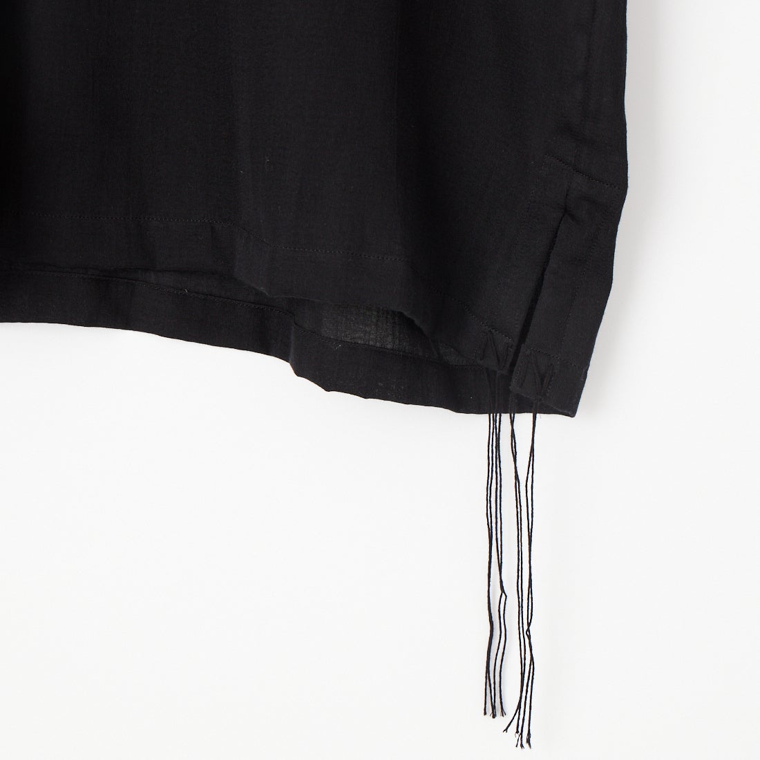 Name. [ネーム] ドビーサテンプルオーバーシャツ [NMSH-031] BLACK