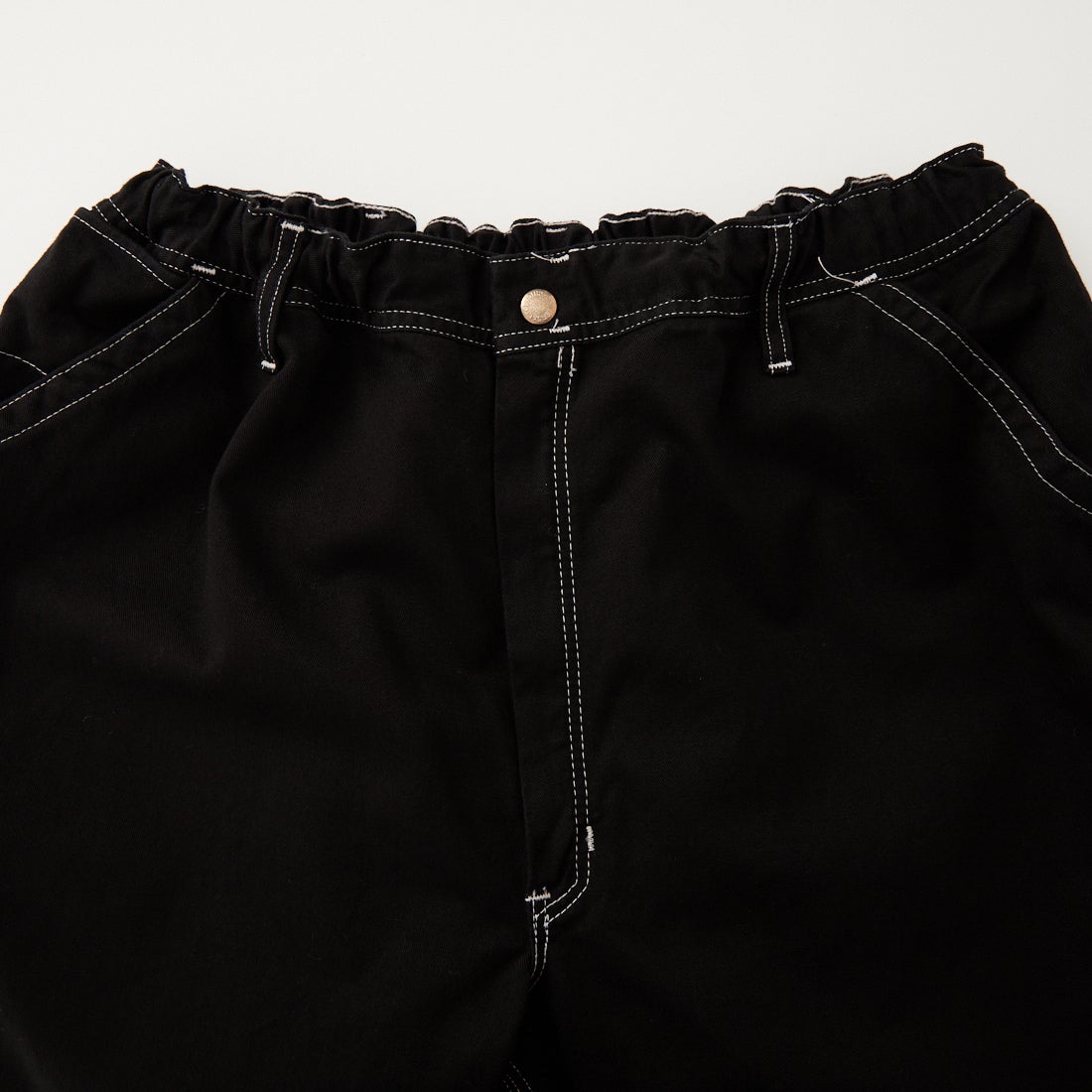 ODDMENT [オッドメント] ビッグペインターショーツ [BIG-PAINTER-SHORTS] DYED BLACK