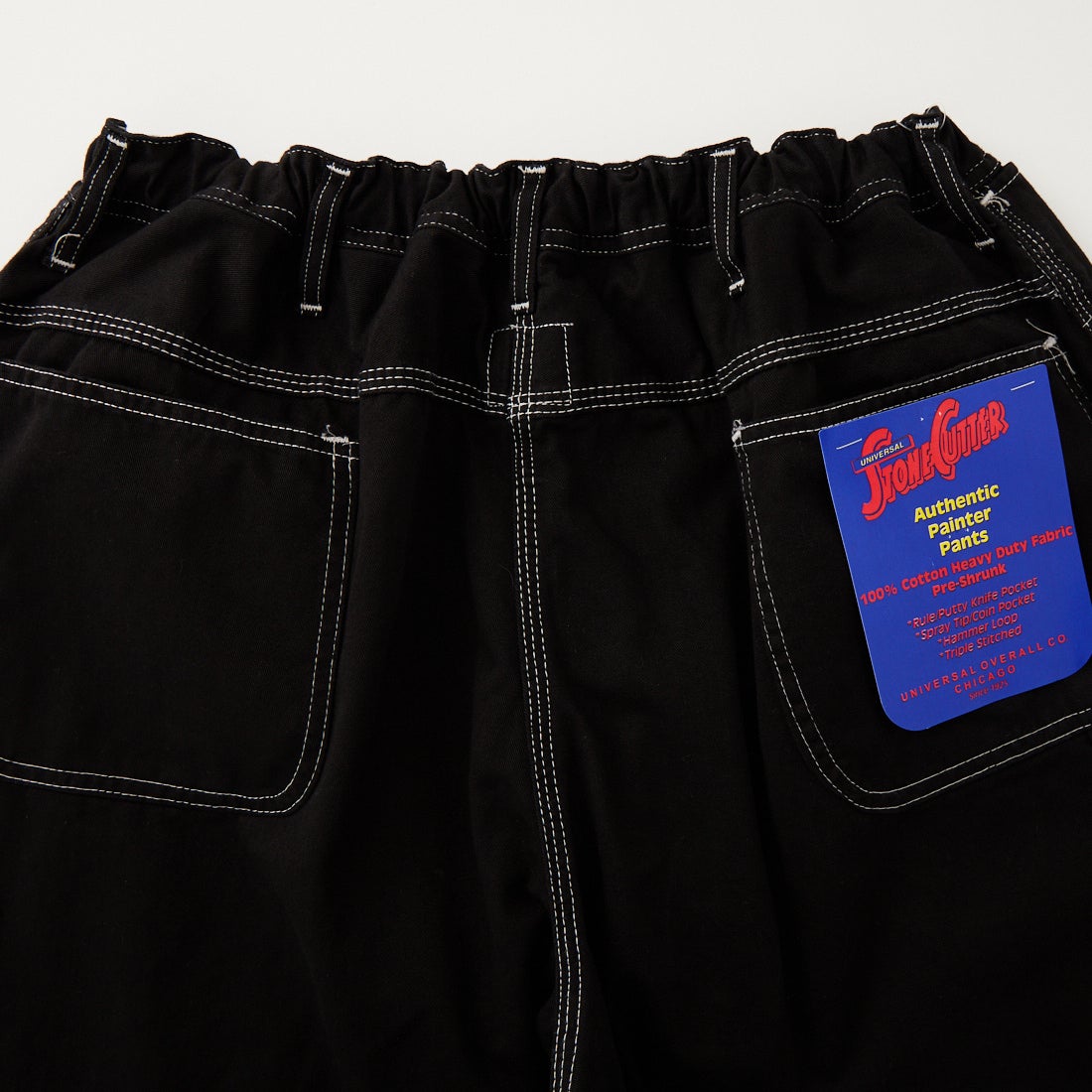 ODDMENT [オッドメント] ビッグペインターショーツ [BIG-PAINTER-SHORTS] DYED BLACK