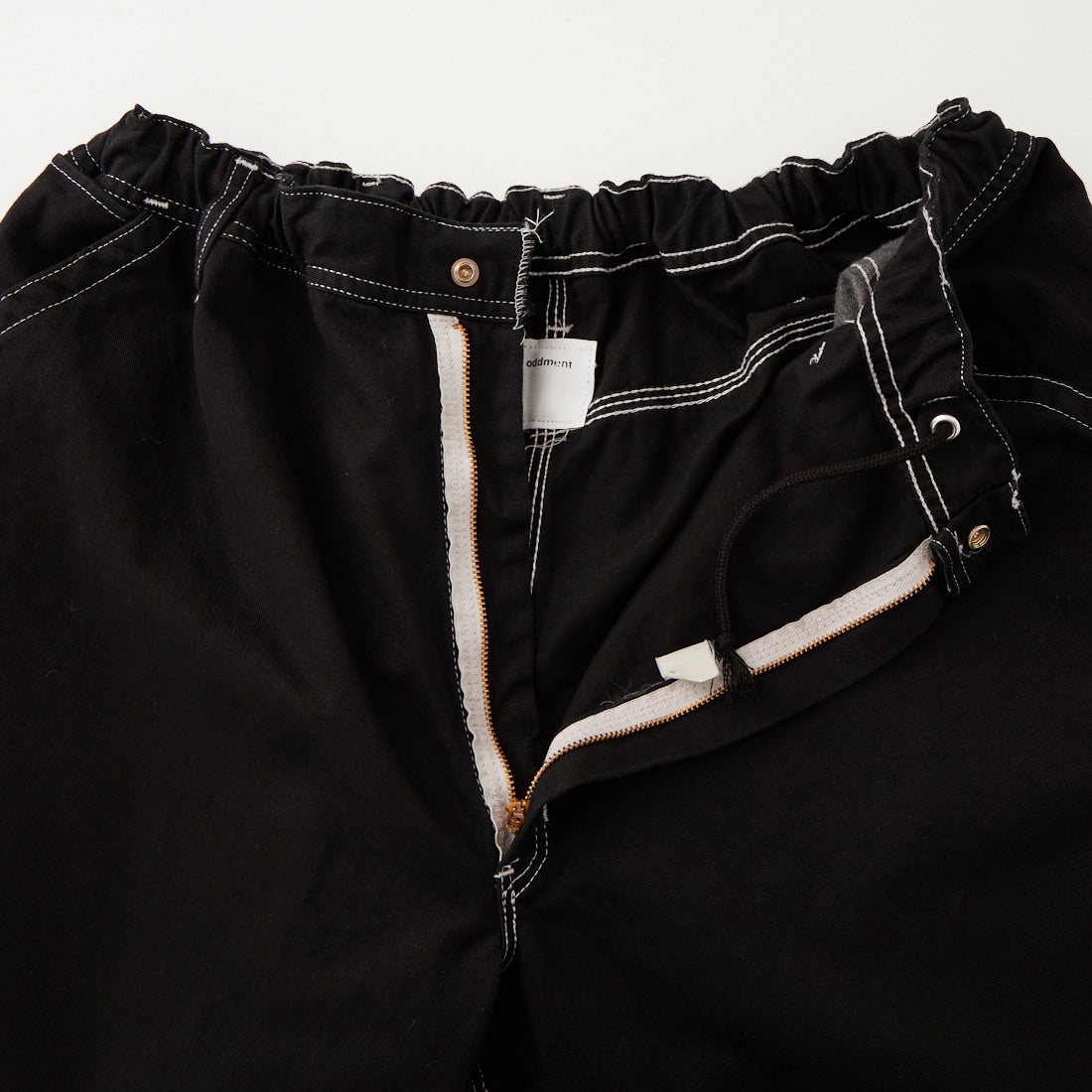 ODDMENT [オッドメント] ビッグペインターショーツ [BIG-PAINTER-SHORTS] DYED BLACK