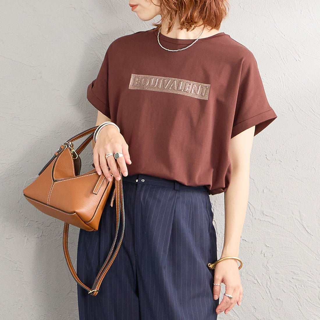 28 BROWN&&モデル身長：158cm 着用サイズ：F&&