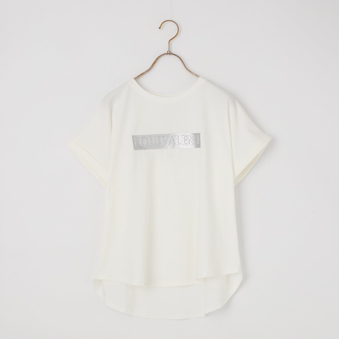 Maison de L'allure [メゾン ドゥ ラリュール] エンボスラメロゴプリントTシャツ [M26322011] 02 OFF