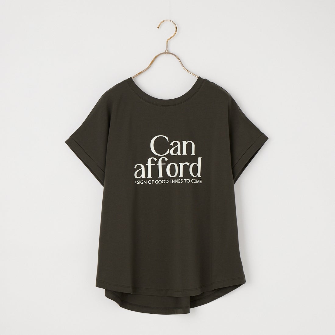 Maison de L'allure [メゾン ドゥ ラリュール] 光沢ラバーロゴプリントTシャツ [M26322010] 08 CHARCOA