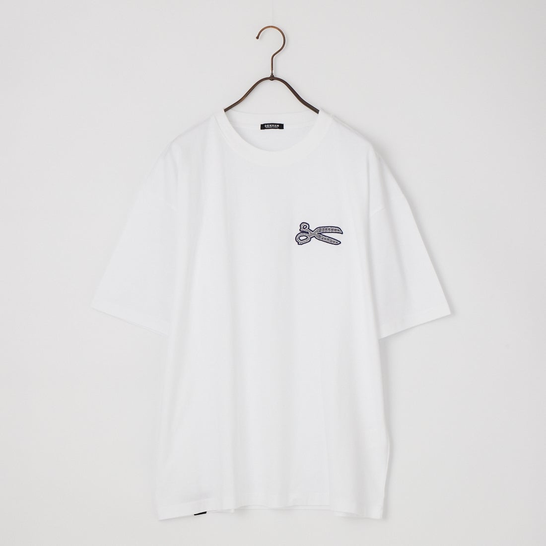 DENHAM [デンハム] T-SHIRT [PATCH-LOGO-TEE] WHITE