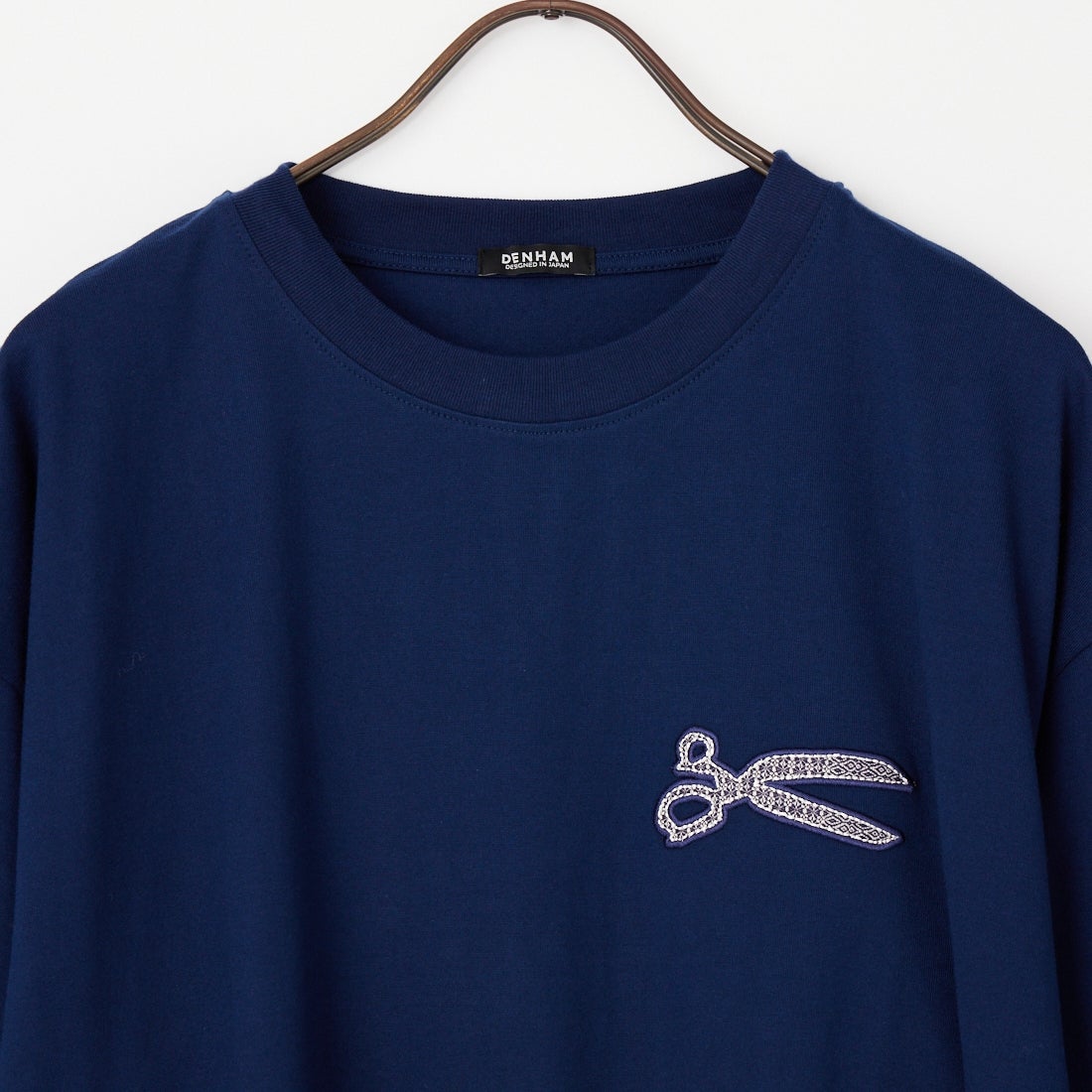 DENHAM [デンハム] T-SHIRT [PATCH-LOGO-TEE] NAVY
