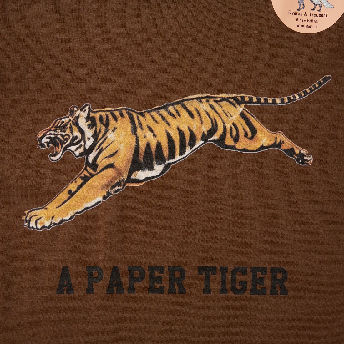 REGENCY WORKS [リージェンシーワークス] TIGER クルーネックTシャツ [500101A-6] DARK BROWN