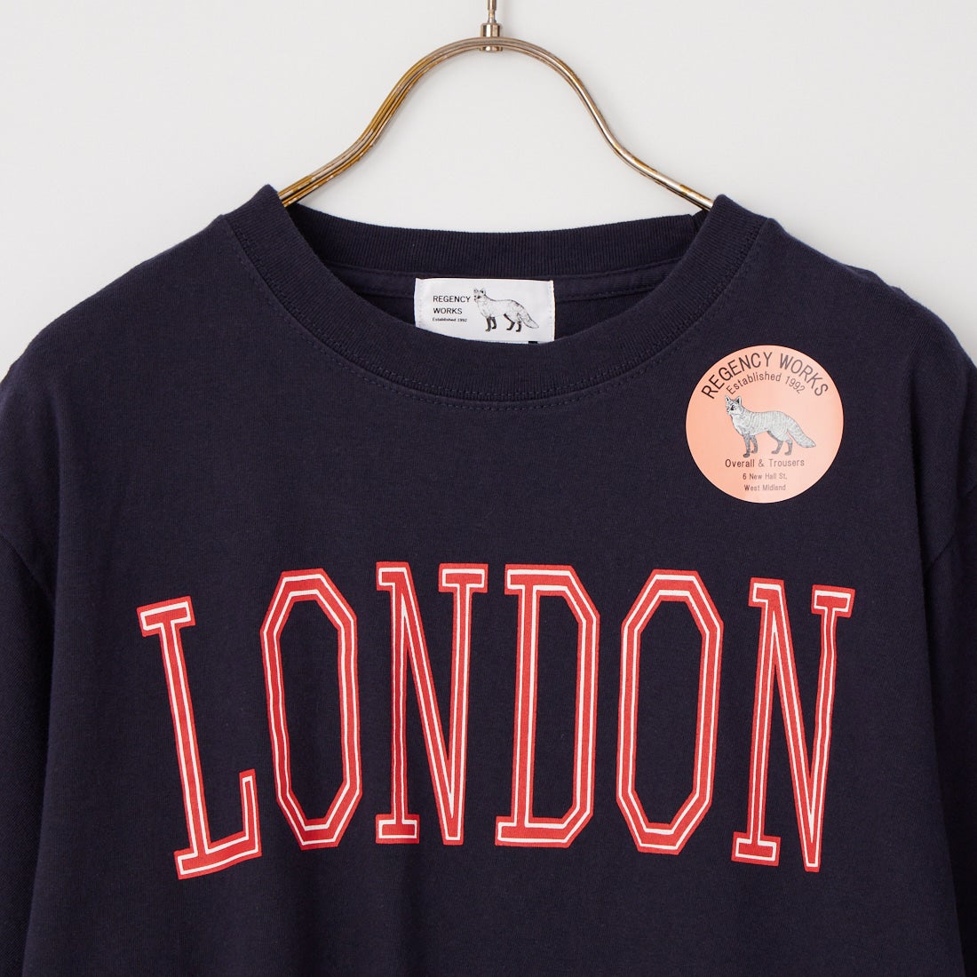 REGENCY WORKS [リージェンシーワークス] LONDON クルーネックTシャツ [500101C-5W] NVY/RED PT