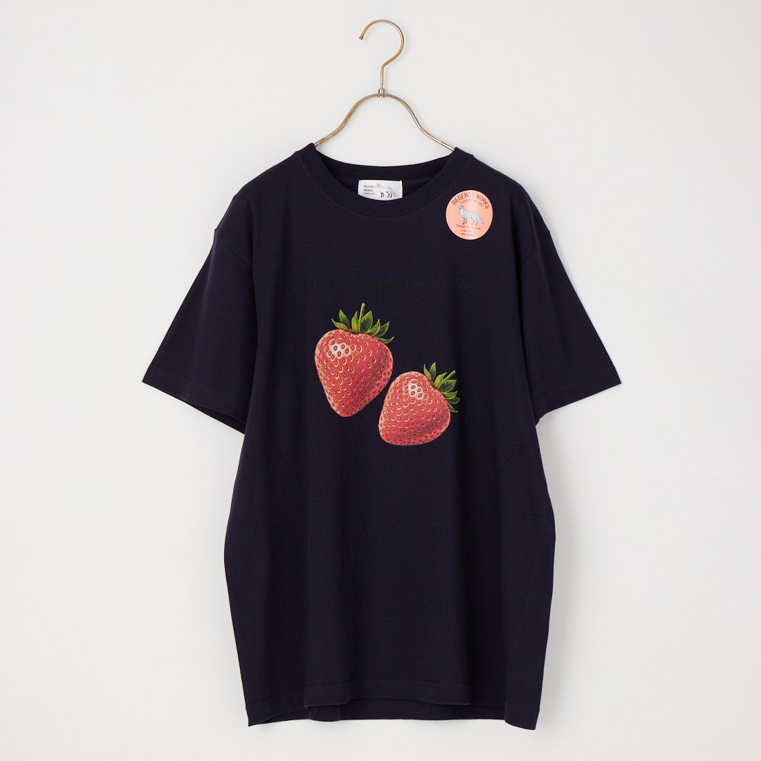 REGENCY WORKS [リージェンシーワークス] STRAWBERRY クルーネックTシャツ [500101F-2] NAVY