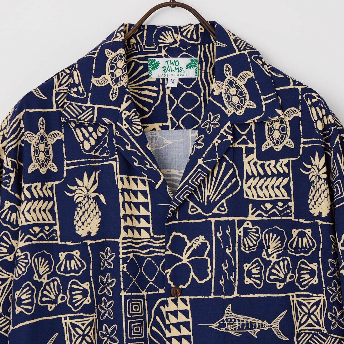 TWO PALMS [トゥーパームス] ショートスリーブハワイアンシャツ [501R-4-6S] 79 NAVY