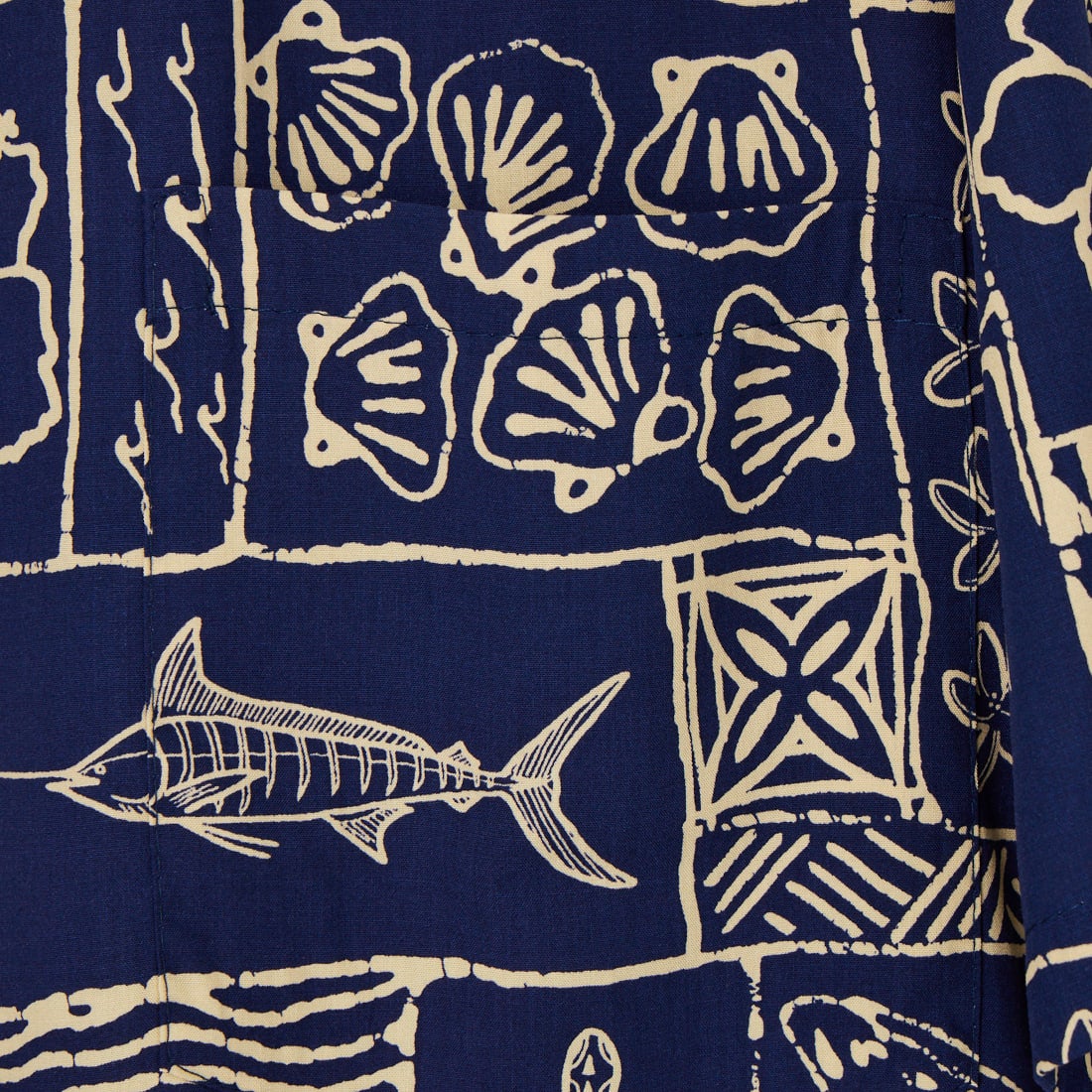 TWO PALMS [トゥーパームス] ショートスリーブハワイアンシャツ [501R-4-6S] 79 NAVY