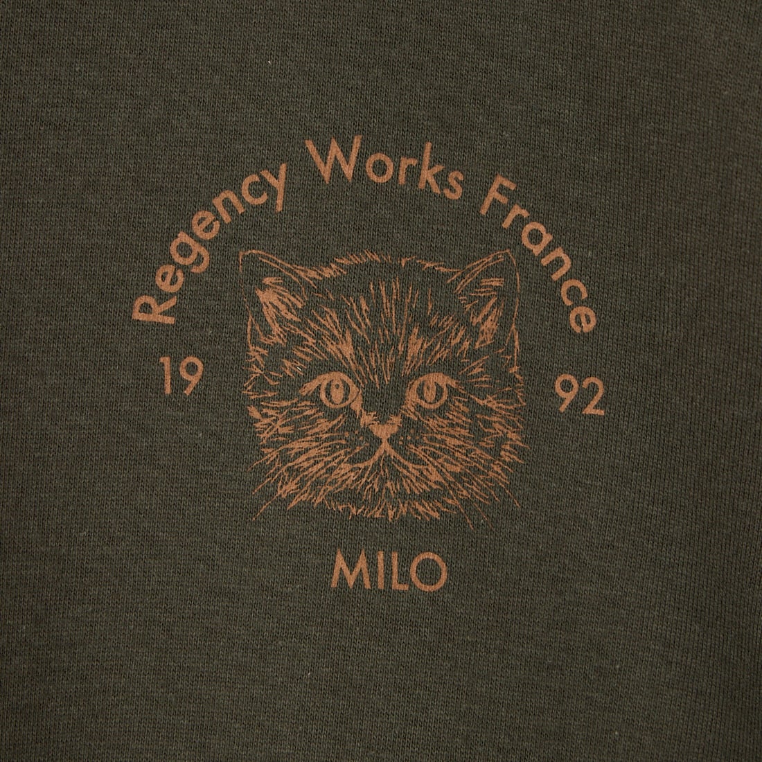 REGENCY WORKS [リージェンシーワークス] GALETTE クルーネックTシャツ [500101M-2] SUMI/BR PT