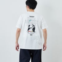 W001 WHITE&&モデル身長：168cm 着用サイズ：L&&