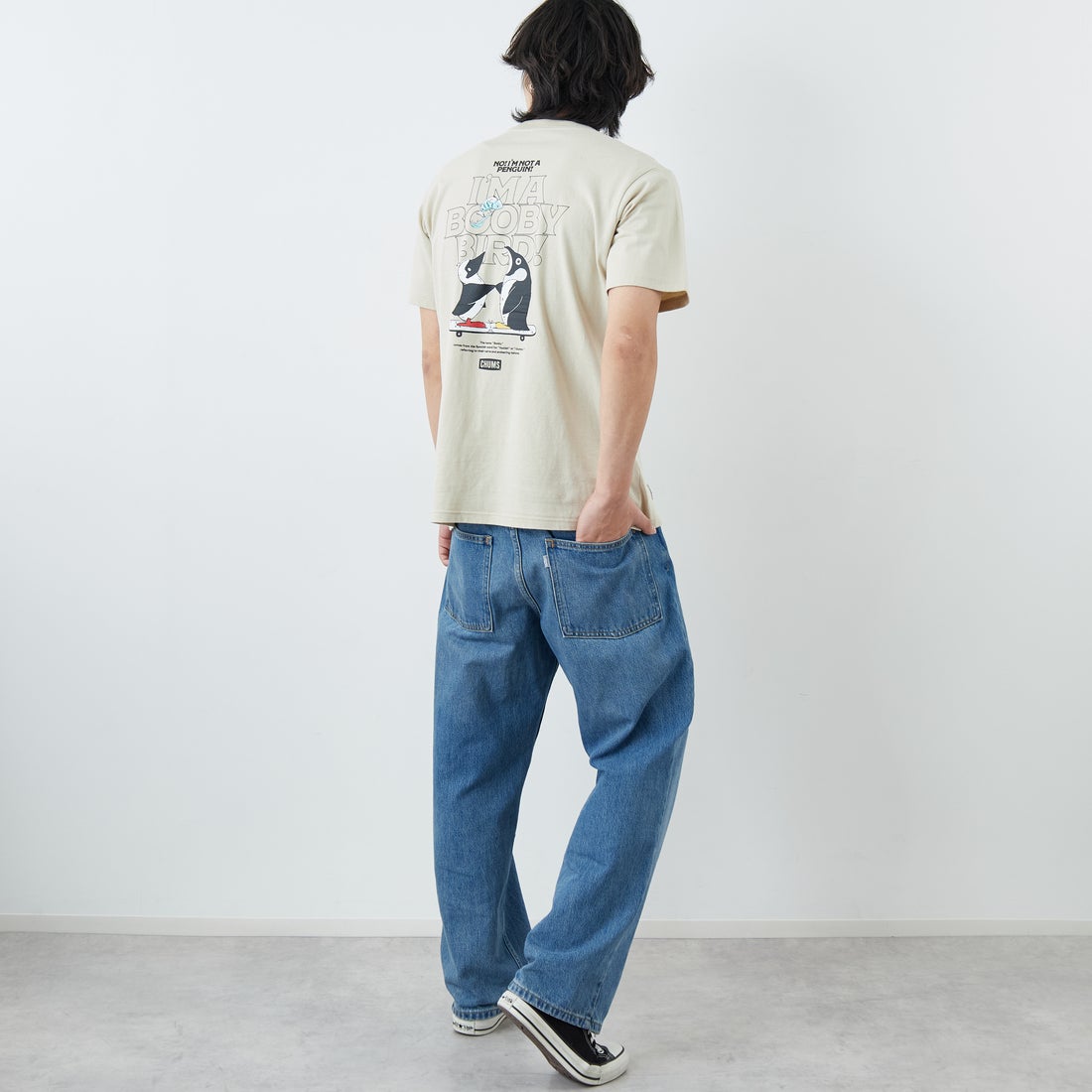 CHUMS [チャムス] アイムアブービーバードポケットTシャツ [CH01-2750] G057 GREIG &&モデル身長：179cm 着用サイズ：L&&