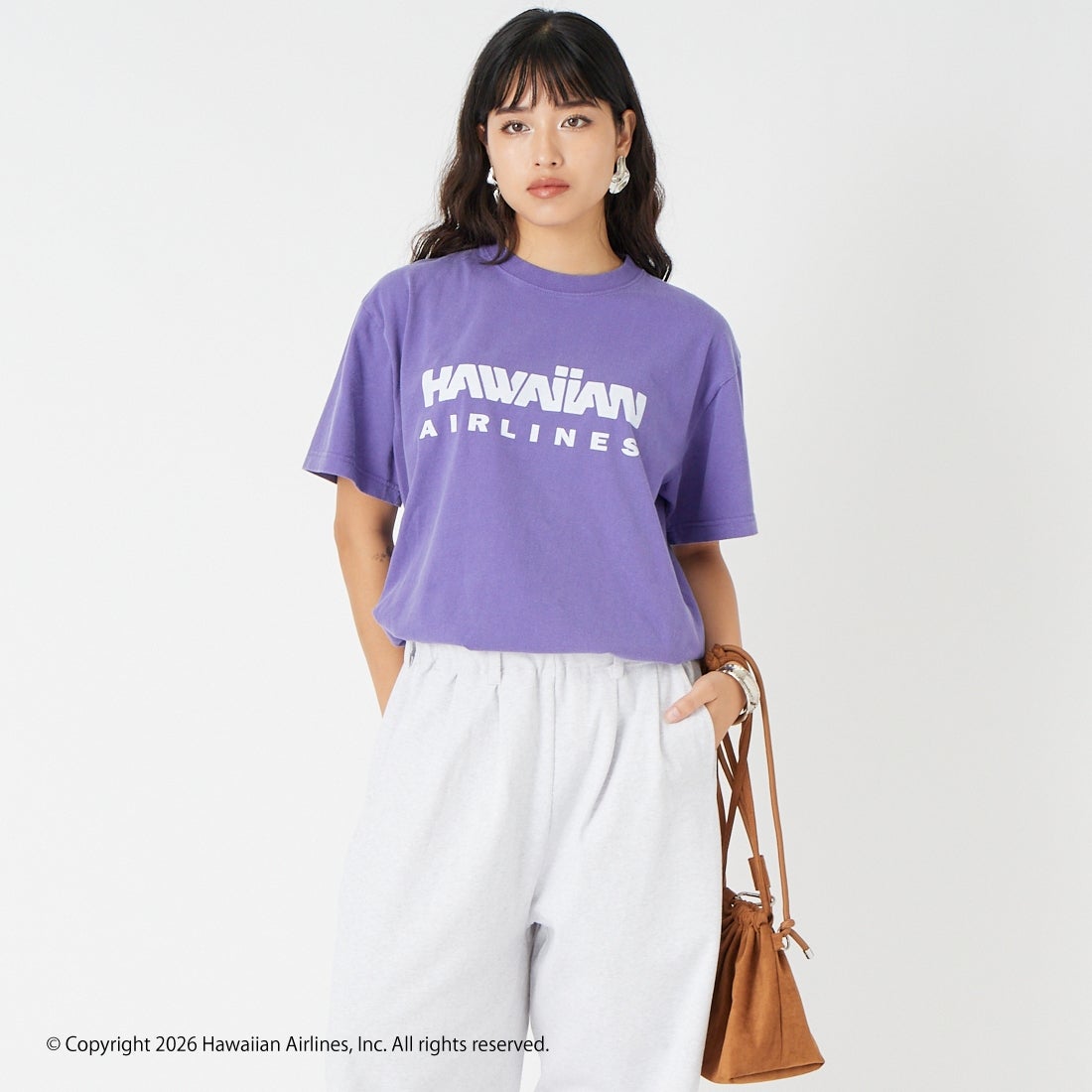 PURPLE&&モデル身長：162cm 着用サイズ：F&&