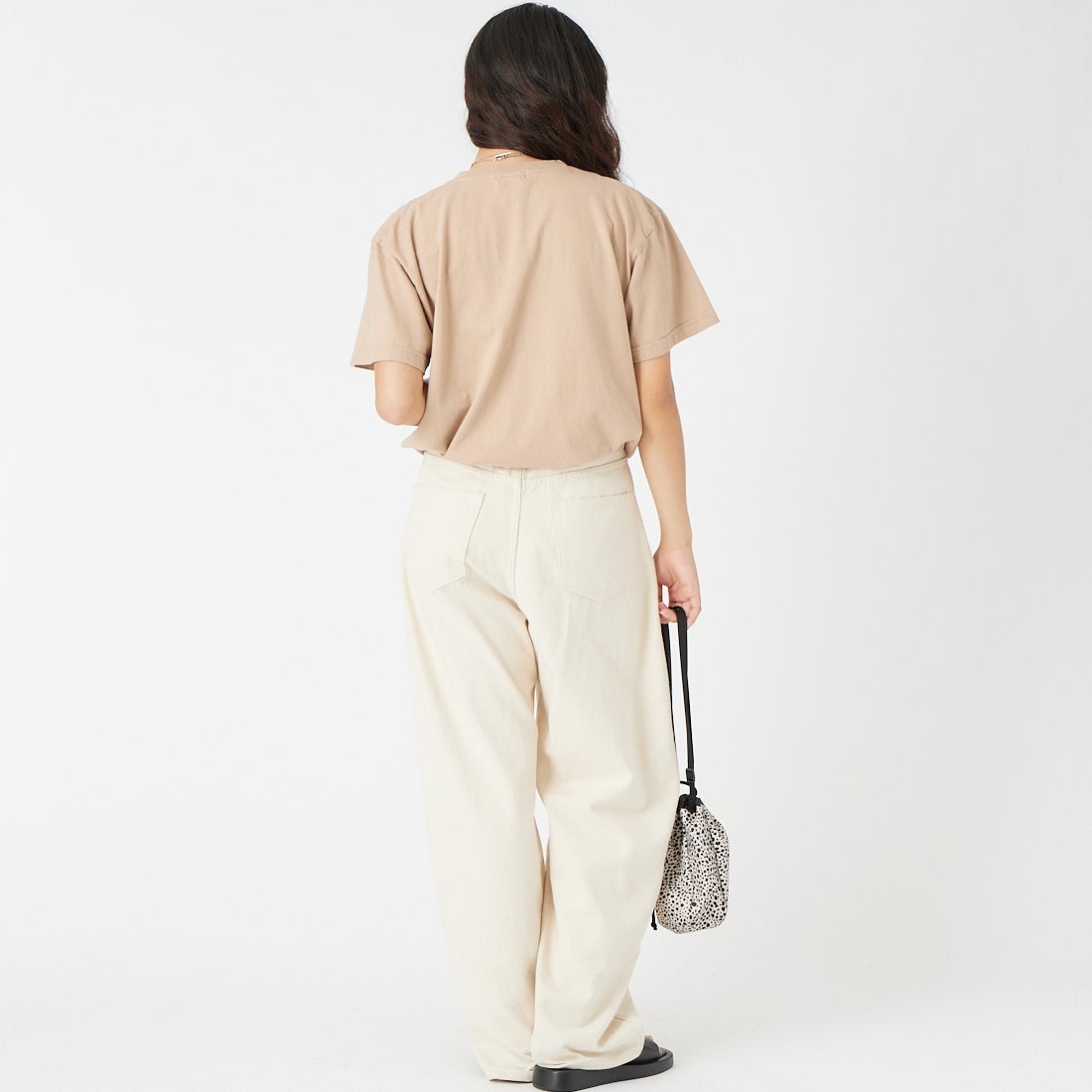 GOOD ROCK SPEED [グッドロックスピード] HERITAGE COLLECTION 1956 プリントTシャツ [26HWA004W] LT.BEIGE &&モデル身長：162cm 着用サイズ：F&&