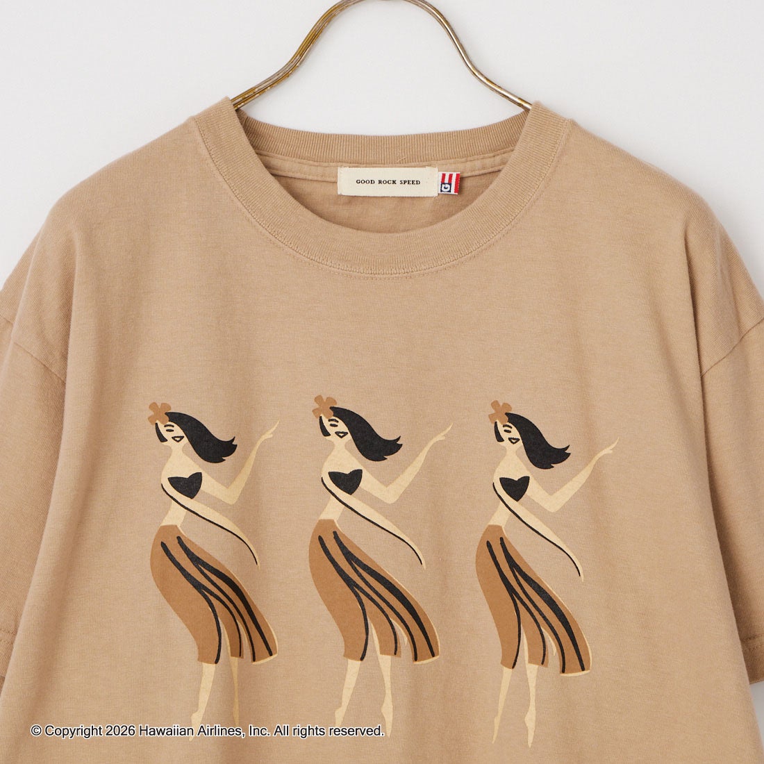 GOOD ROCK SPEED [グッドロックスピード] HERITAGE COLLECTION 1956 プリントTシャツ [26HWA004W] LT.BEIGE