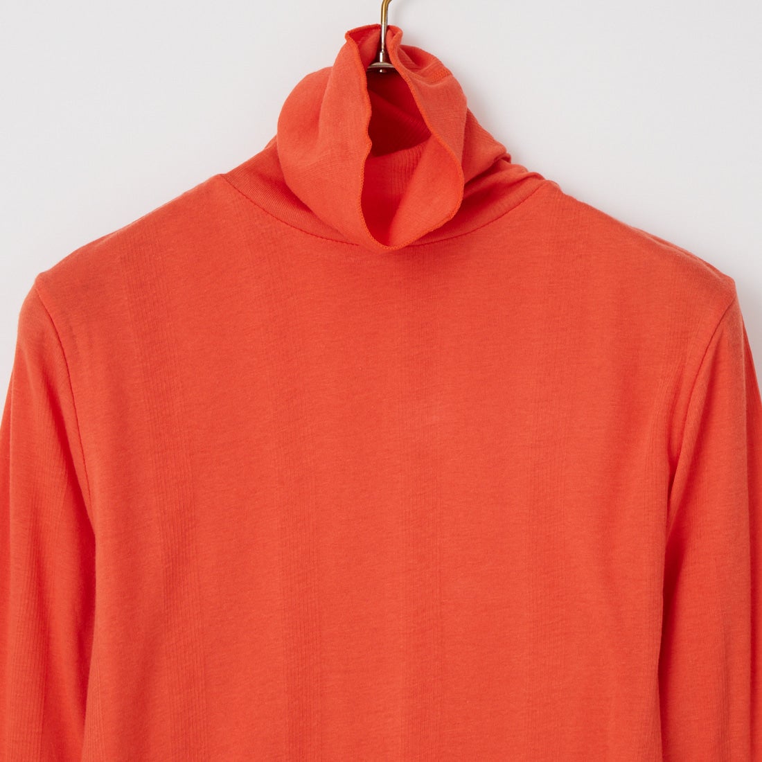 Robert P.Miller [ロバートピーミラー] 別注 パネルリブ シアータートルネックTシャツ [RM264-2116IN-JF] ORANGE
