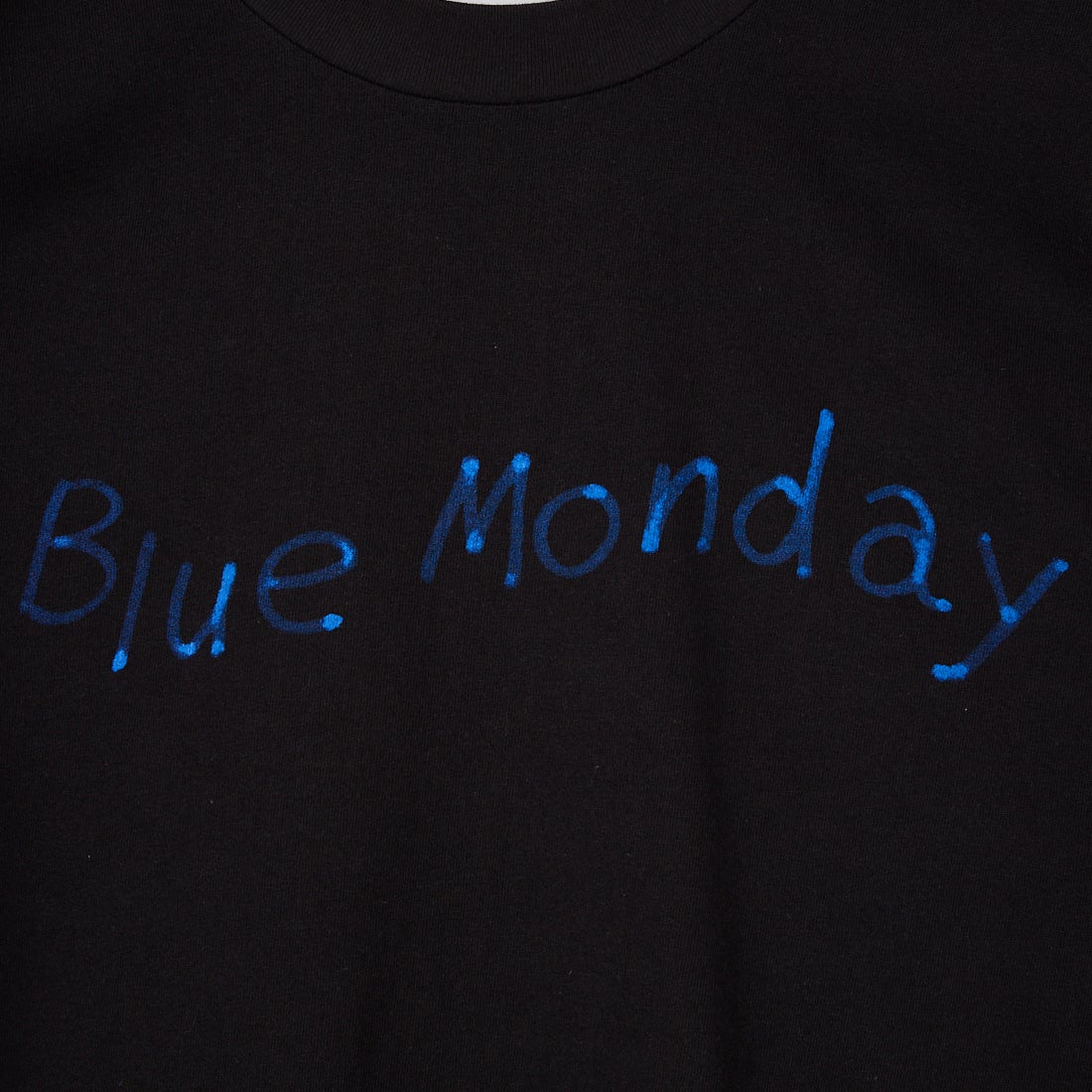 COTTON PAN [コットンパン] BLUE MONDAY ショートスリーブTシャツ [BLUE-MONDAY] BLACK