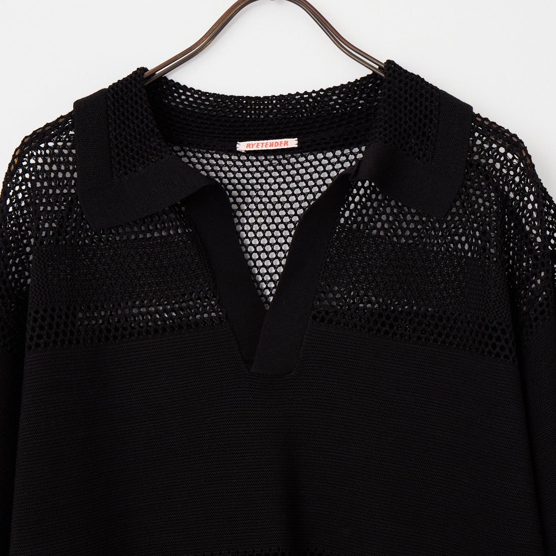 RYE TENDER [ライテンダー] MORA スキッパーシャツ [020872600] BLACK