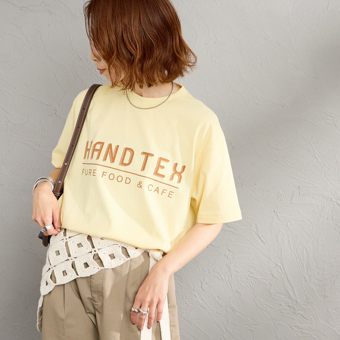 YELLOW&&モデル身長：158cm 着用サイズ：F&&