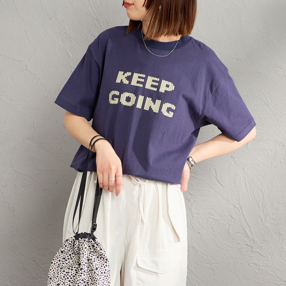 NAVY&&モデル身長：159cm 着用サイズ：F&&