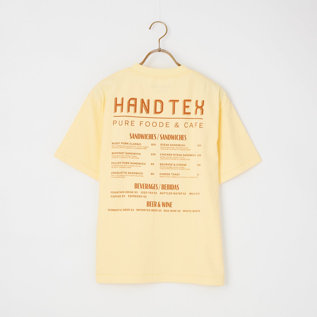 HANDTEX [ハンドテックス] 別注 アソート柄 スーベニアプリントTシャツ [HT15-CST-IN6-JF] YELLOW
