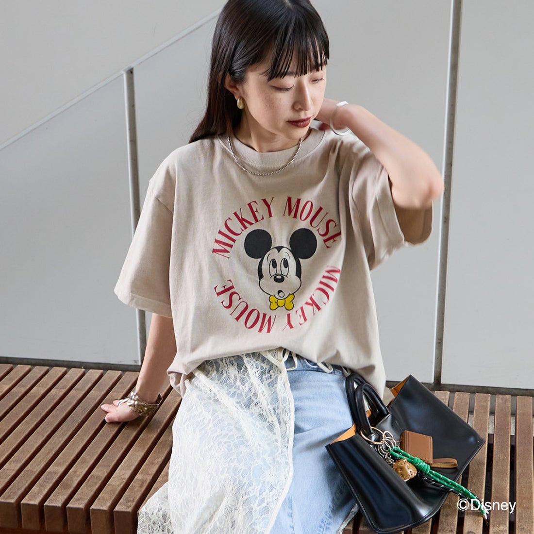 BEIGE&&モデル身長：150cm 着用サイズ：M&&