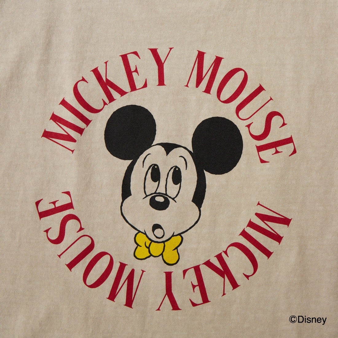 GOOD ROCK SPEED [グッドロックスピード] 別注 / MICKEY MOUSE / クロップド丈プリントTシャツ [INTN-077-JF] BEIGE