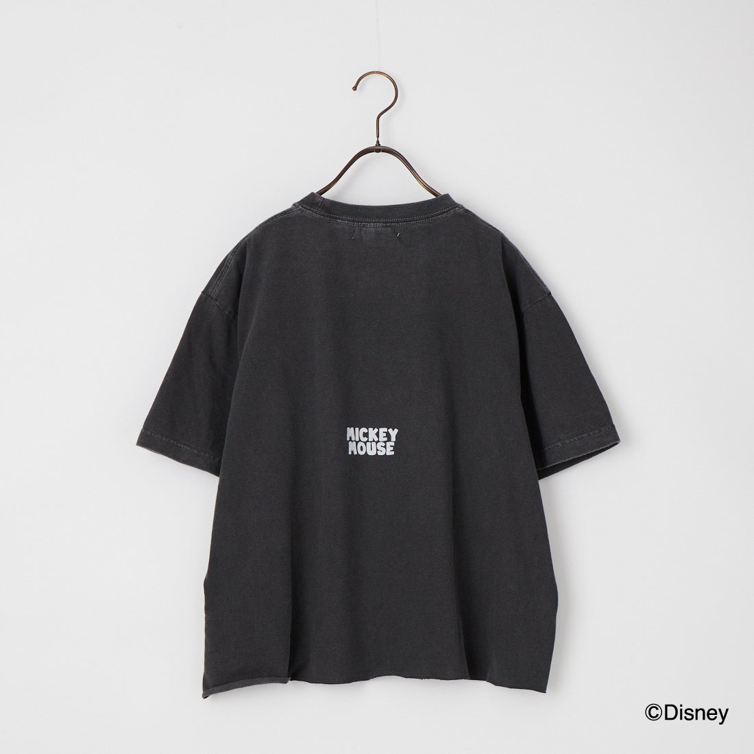 GOOD ROCK SPEED [グッドロックスピード] 別注 / MICKEY MOUSE / クロップド丈プリントTシャツ [INTN-078-JF] CHARCOAL