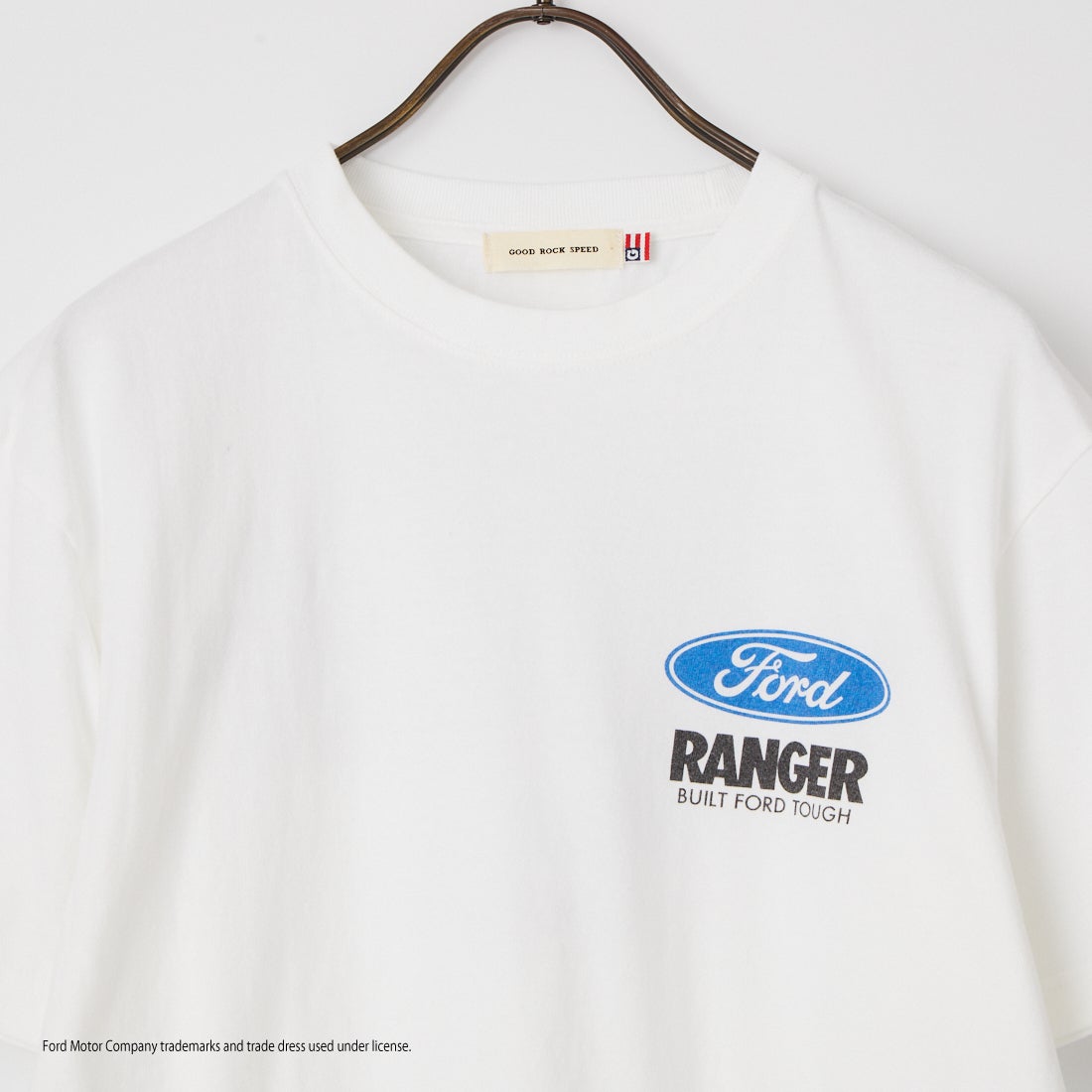 GOOD ROCK SPEED [グッドロックスピード] 別注 FORD ロゴバックプリントTシャツ [INTN-079-JF] WHITE