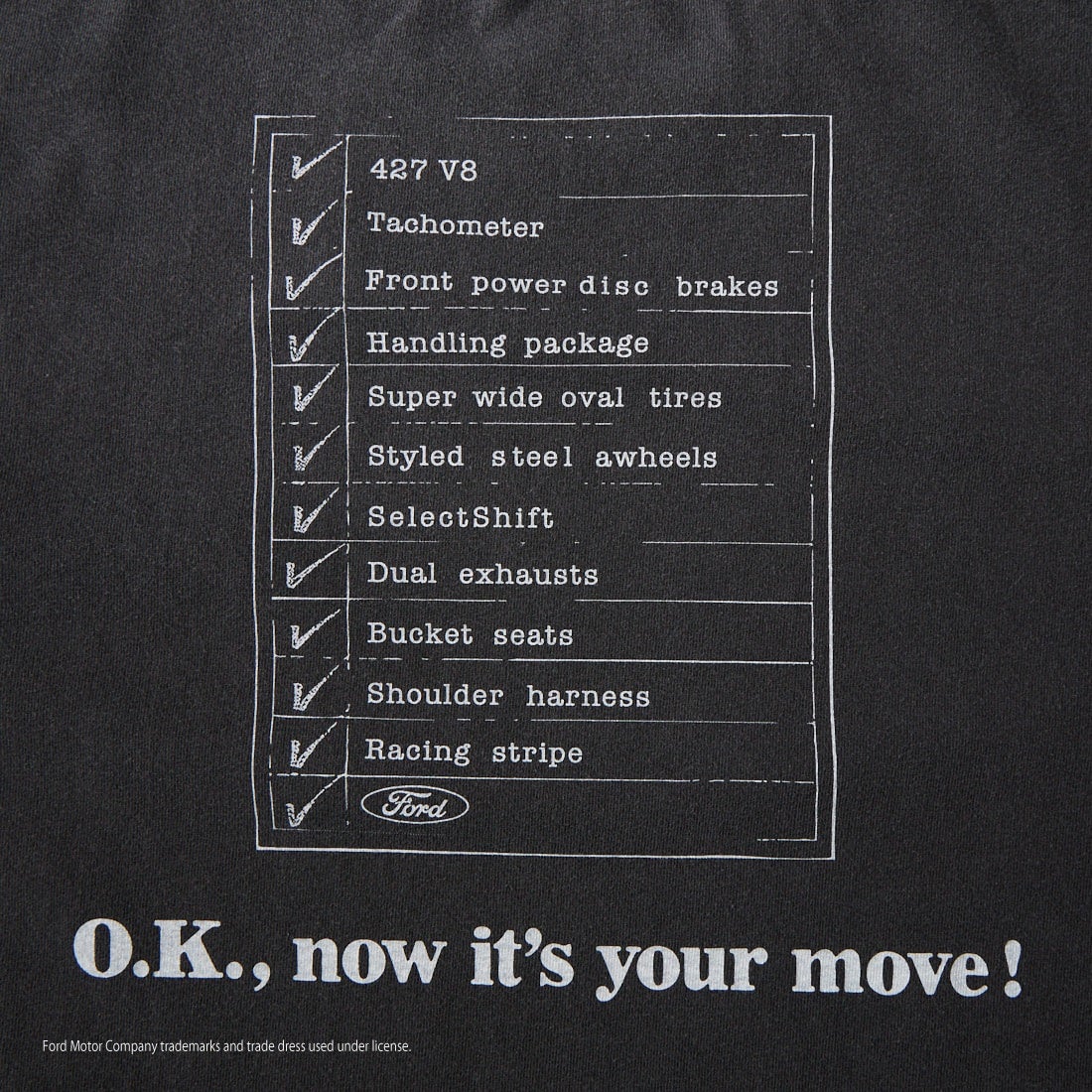 GOOD ROCK SPEED [グッドロックスピード] 別注 FORD ロゴプリントTシャツ [INTN-080-JF] CHARCOAL