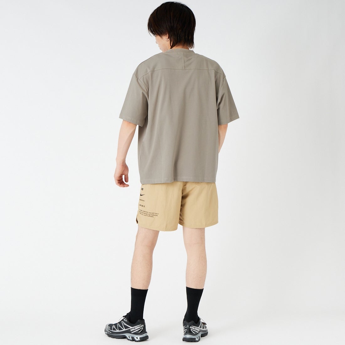 SLICK [スリック] ヘビーウェイト SORONAジャージーポケットTシャツ [5230276] 520 GRAY B &&モデル身長：177cm 着用サイズ：1&&
