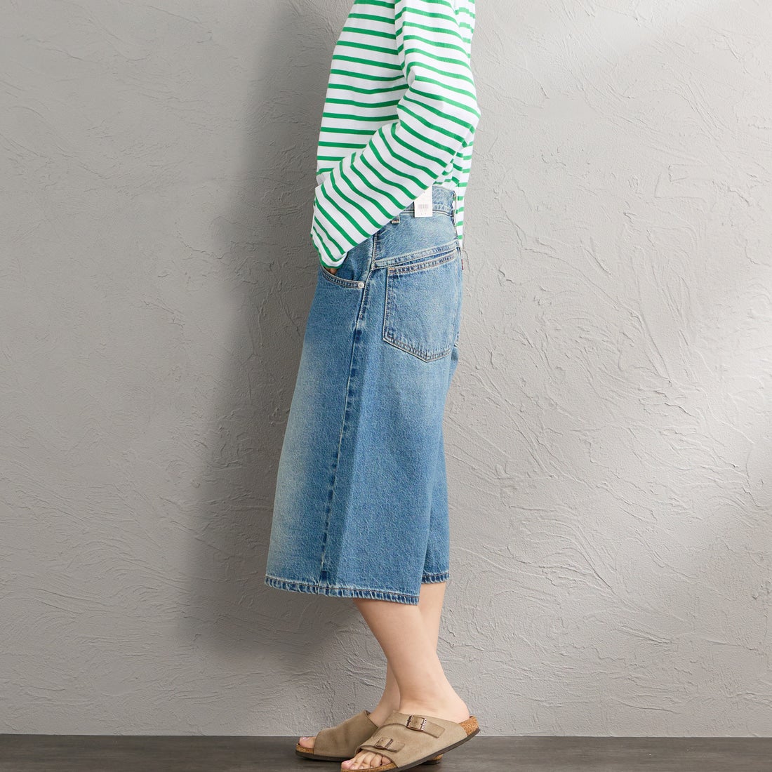 LEVI'S [リーバイス] スーパーバギージョーツ [005DT-00] 02 HAZY TI &&モデル身長：162cm 着用サイズ：26&&