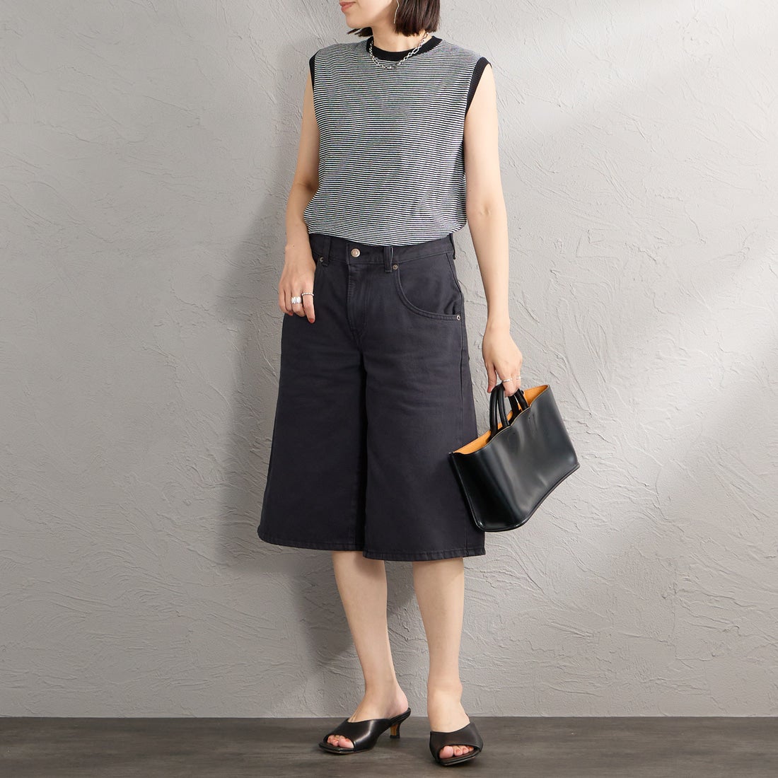LEVI'S [リーバイス] スーパーバギージョーツ [005DT-00] 04 CHIPPED &&モデル身長：160cm 着用サイズ：25&&