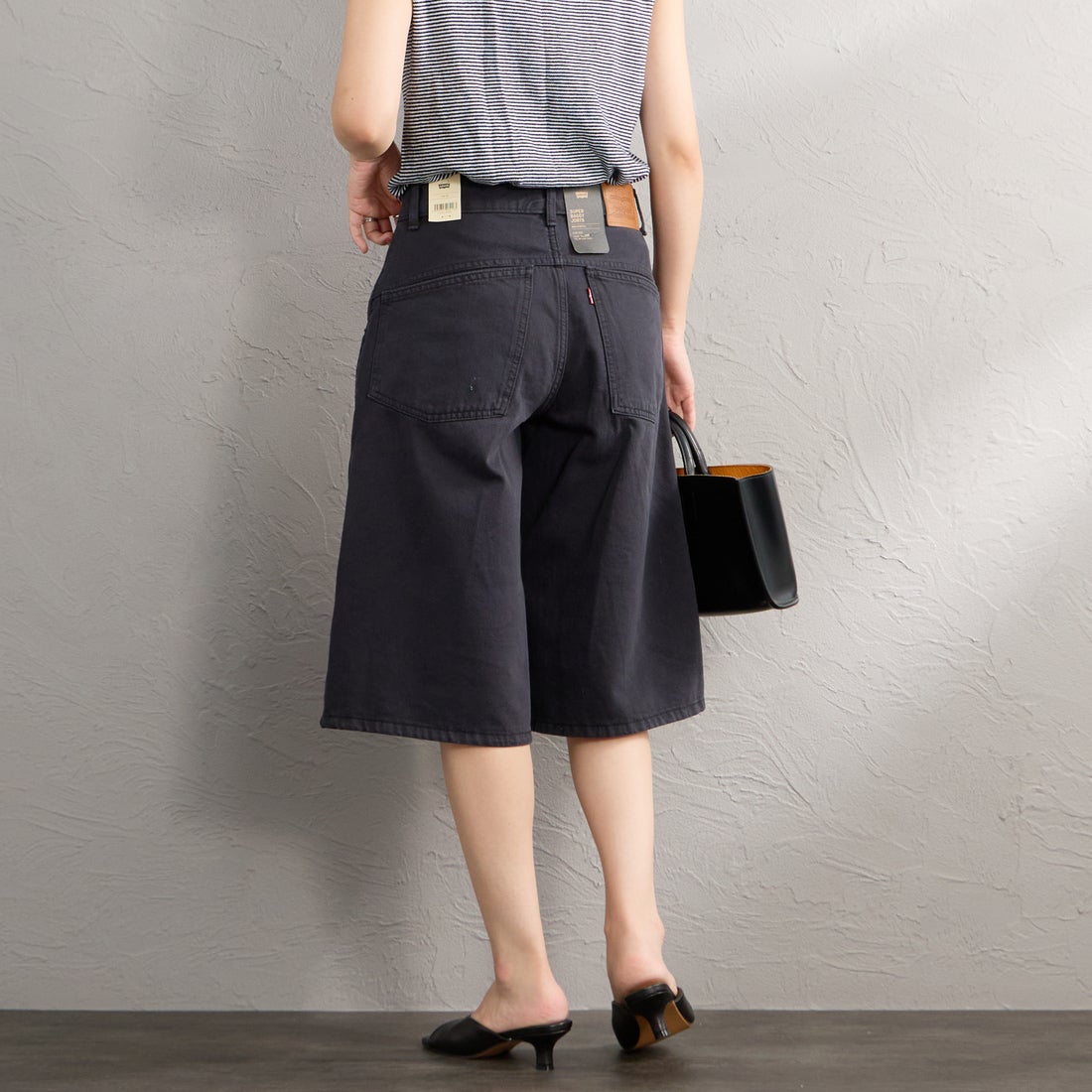 LEVI'S [リーバイス] スーパーバギージョーツ [005DT-00] 04 CHIPPED &&モデル身長：160cm 着用サイズ：25&&