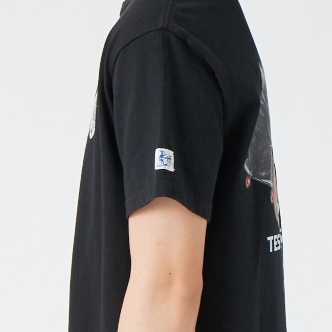 The Endless Summer [エンドレスサマー] SURF GAME ショートスリーブTシャツ [FH-26574351] 01 BLACK &&モデル身長：177cm 着用サイズ：M&&