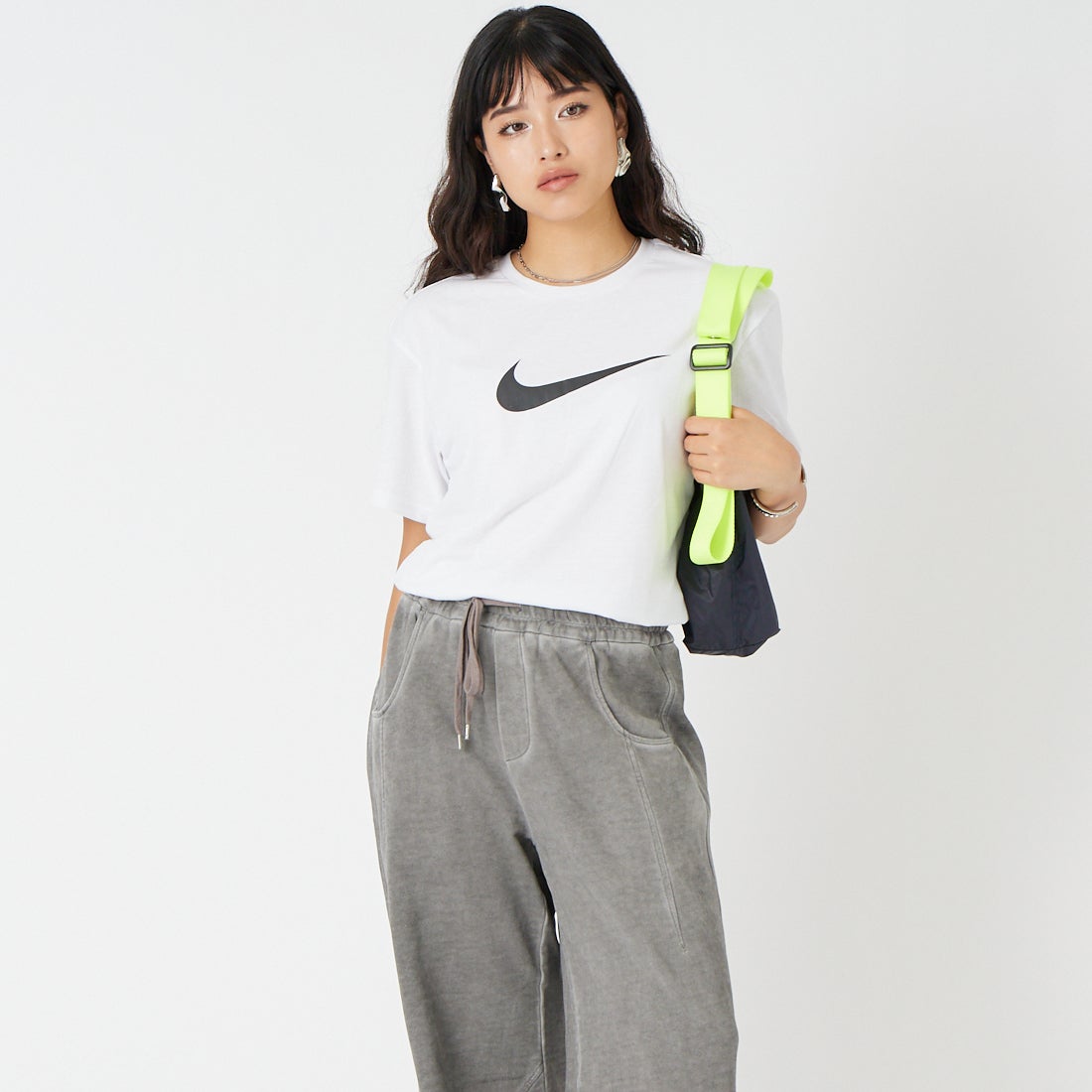 N100 ﾎﾜｲﾄ&&モデル身長：162cm 着用サイズ：S&&