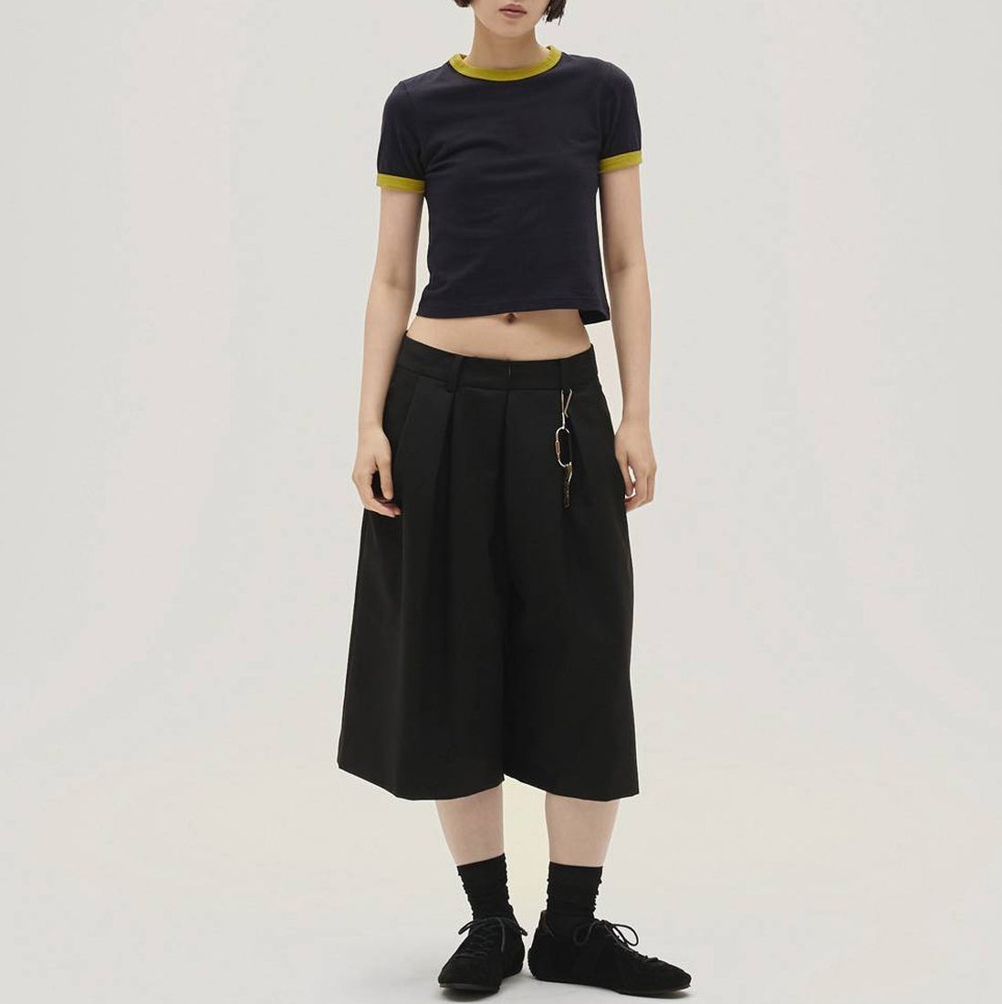 TODAYFUL [トゥデイフル] コンパクトリンガーTシャツ [12610610] NVY