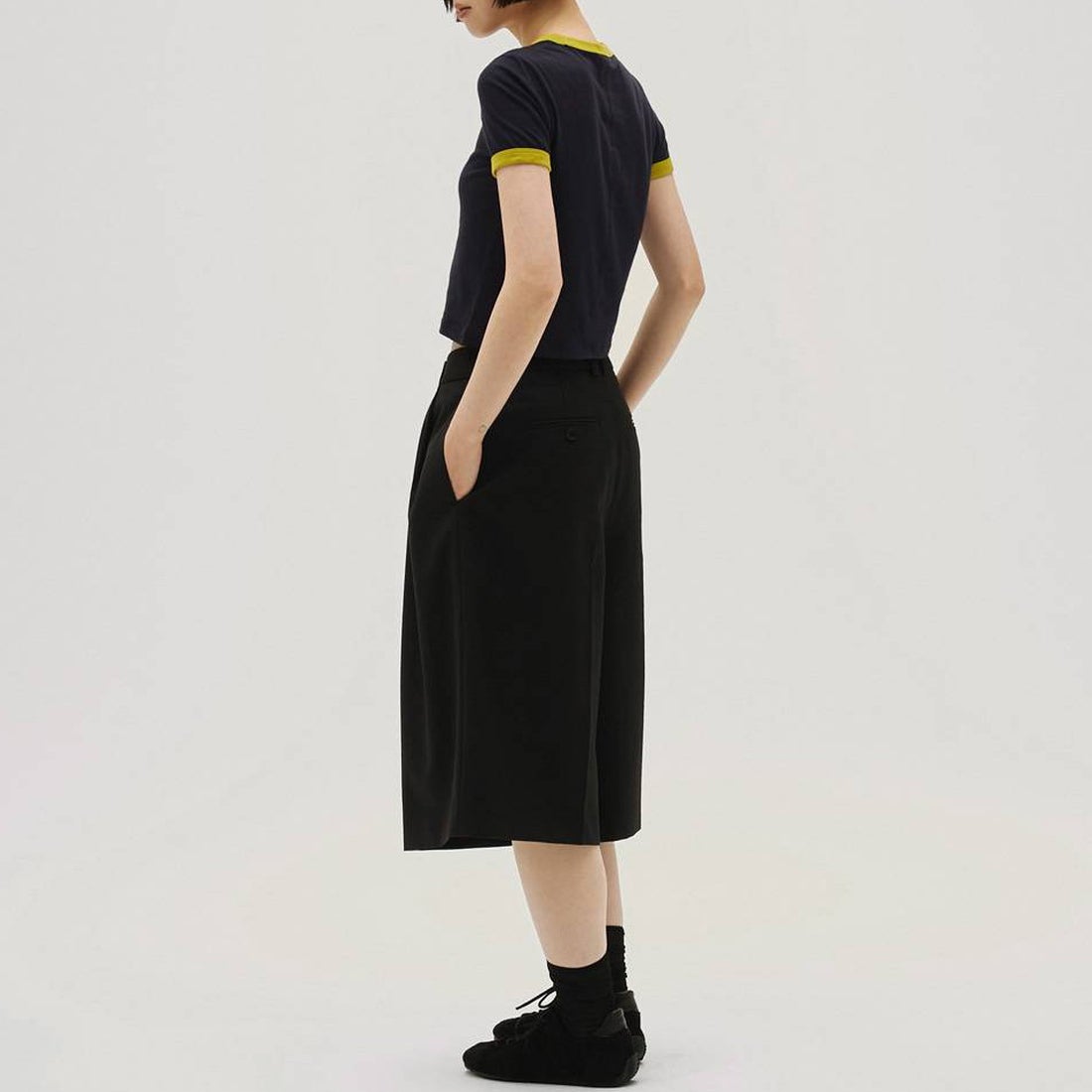 TODAYFUL [トゥデイフル] コンパクトリンガーTシャツ [12610610] NVY