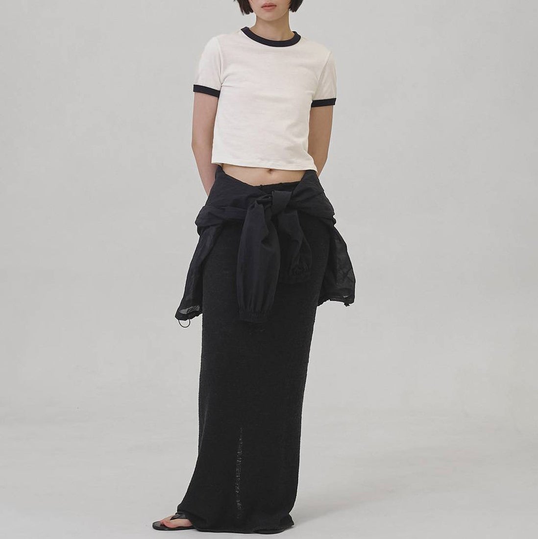 TODAYFUL [トゥデイフル] コンパクトリンガーTシャツ [12610610] ECRU