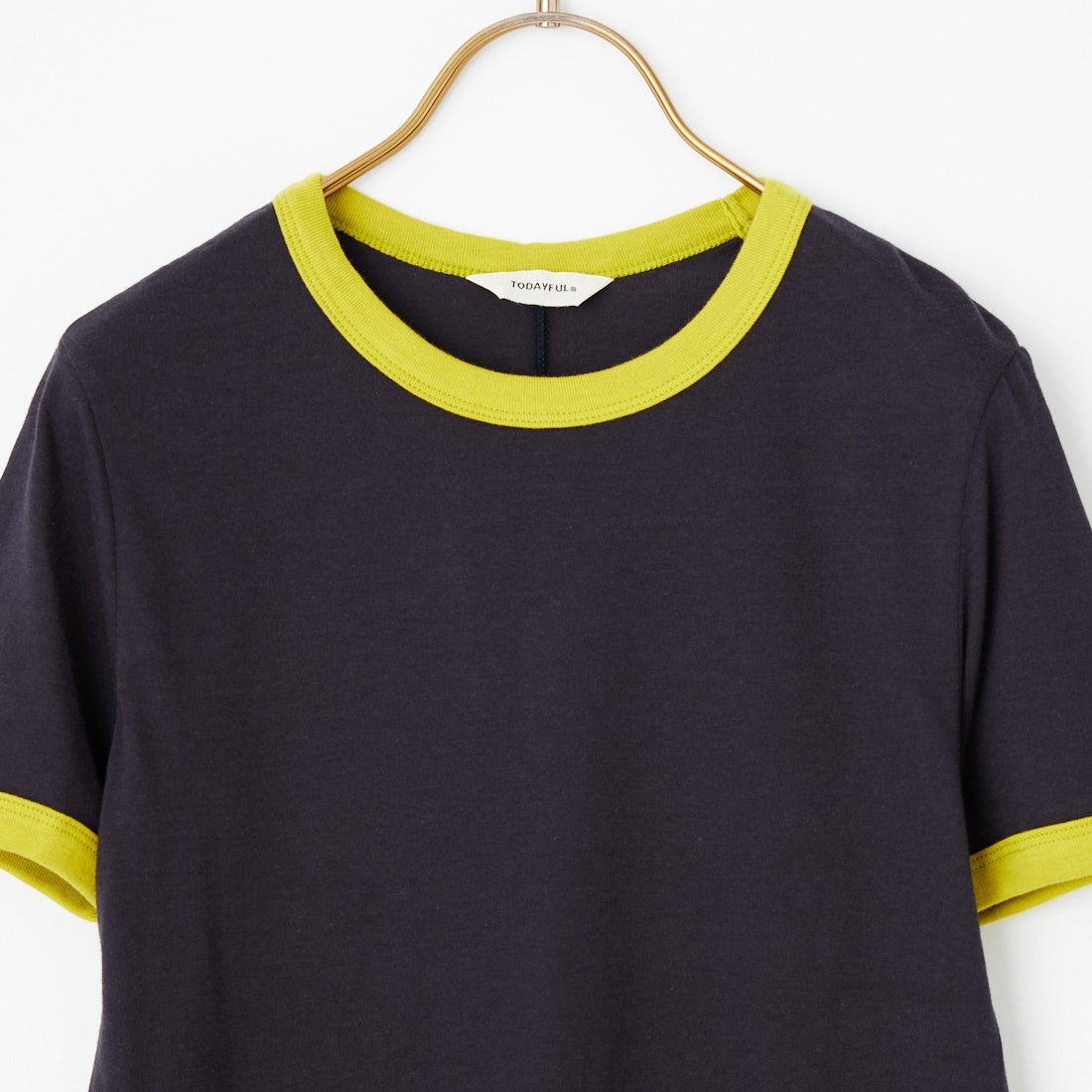 TODAYFUL [トゥデイフル] コンパクトリンガーTシャツ [12610610] NVY