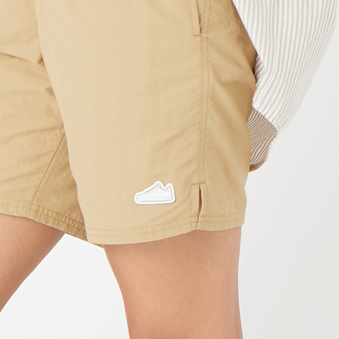 NIKE SWIM [ナイキスイム] AF1パッチリサイクルナイロンショーツ [NESSF509] N241 ﾊﾟﾗｼｭ &&モデル身長：162cm 着用サイズ：S&&