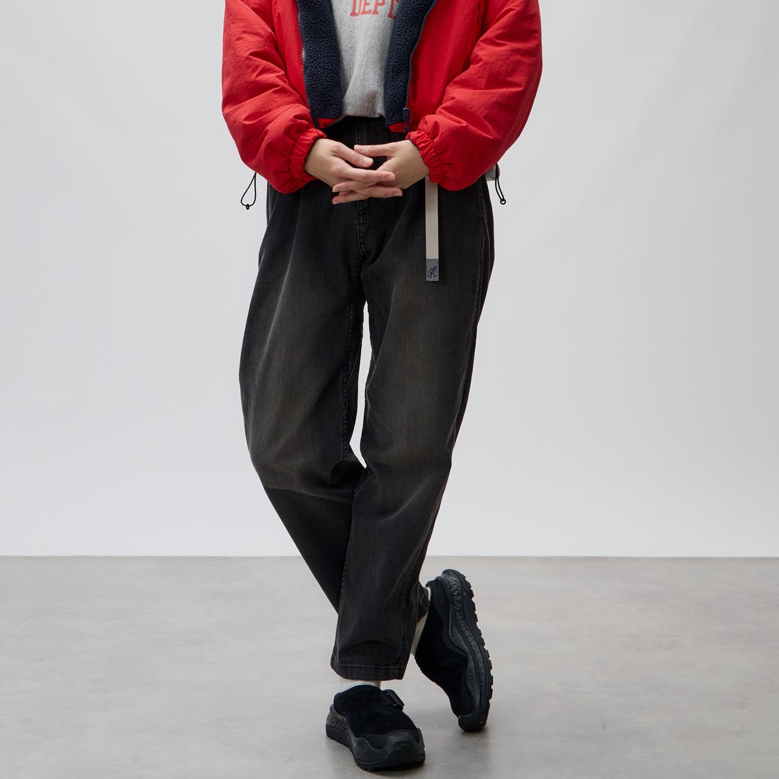 GRAMiCCi [グラミチ] 別注 ストレッチデニム エブリデイパンツ [DENIM-EVERYDAY-JF] BLACK USED
