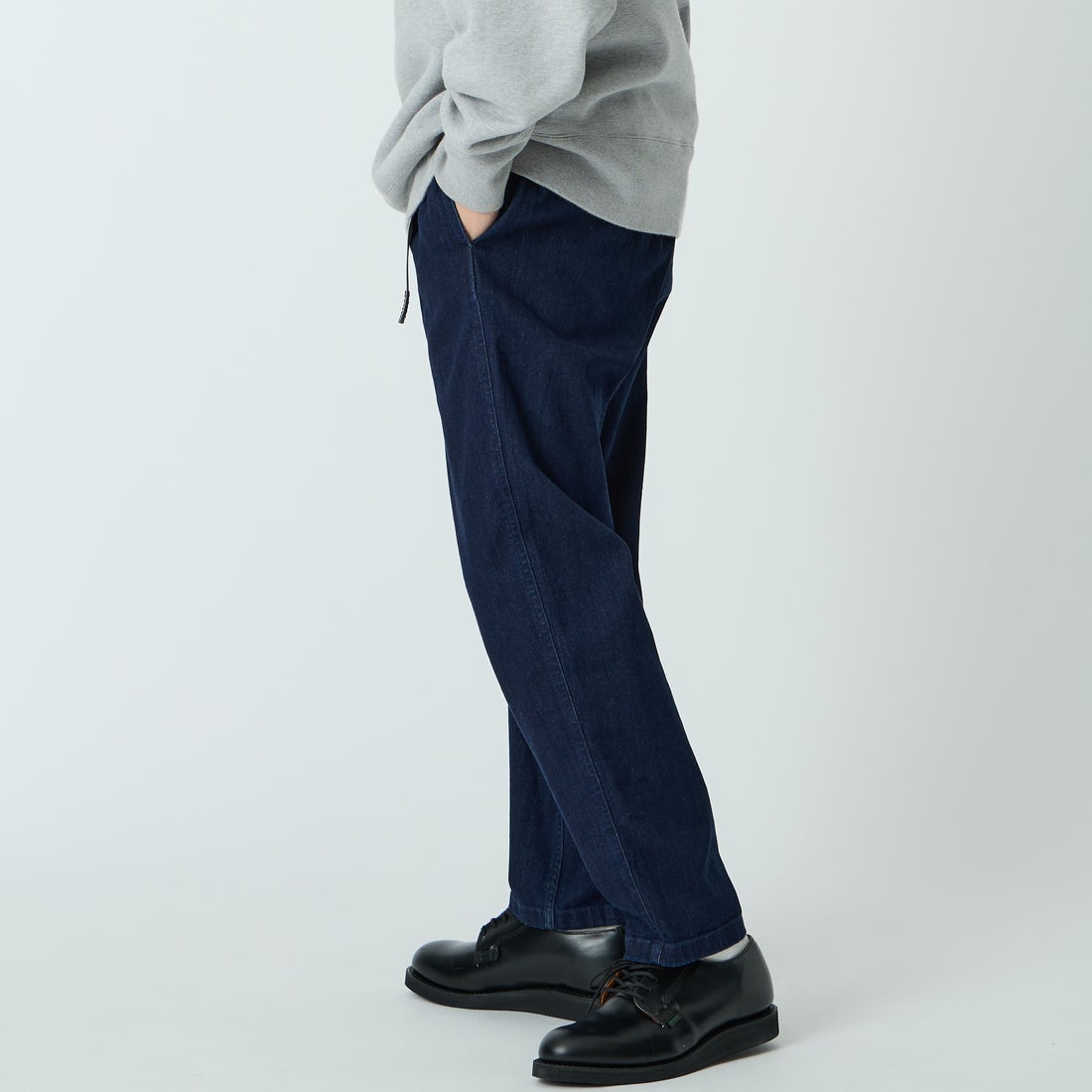 GRAMiCCi [グラミチ] 別注 ストレッチデニム エブリデイパンツ [DENIM-EVERYDAY-JF] ONE WASH &&モデル身長：168cm 着用サイズ：M&&