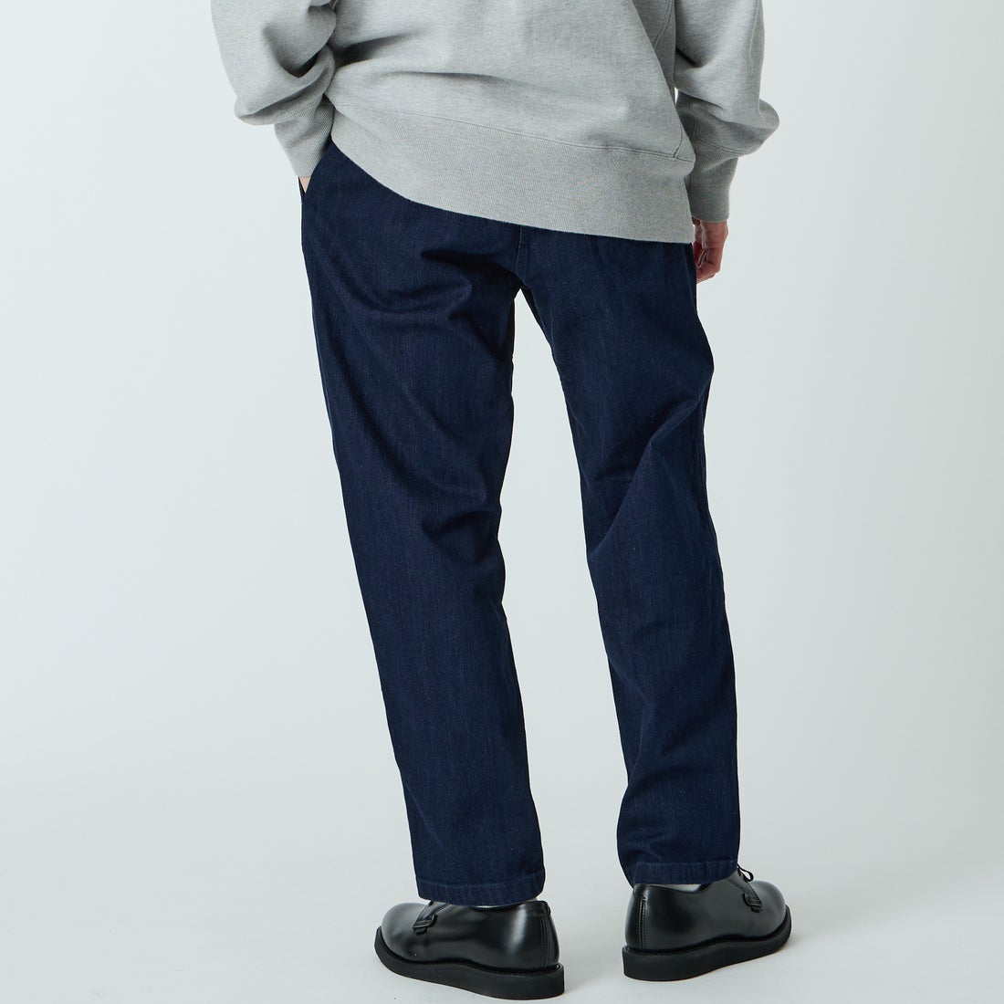 GRAMiCCi [グラミチ] 別注 ストレッチデニム エブリデイパンツ [DENIM-EVERYDAY-JF] ONE WASH &&モデル身長：168cm 着用サイズ：M&&