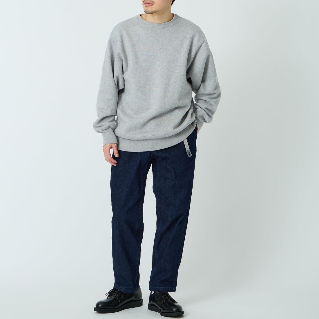 GRAMiCCi [グラミチ] 別注 ストレッチデニム エブリデイパンツ [DENIM-EVERYDAY-JF] ONE WASH &&モデル身長：168cm 着用サイズ：M&&